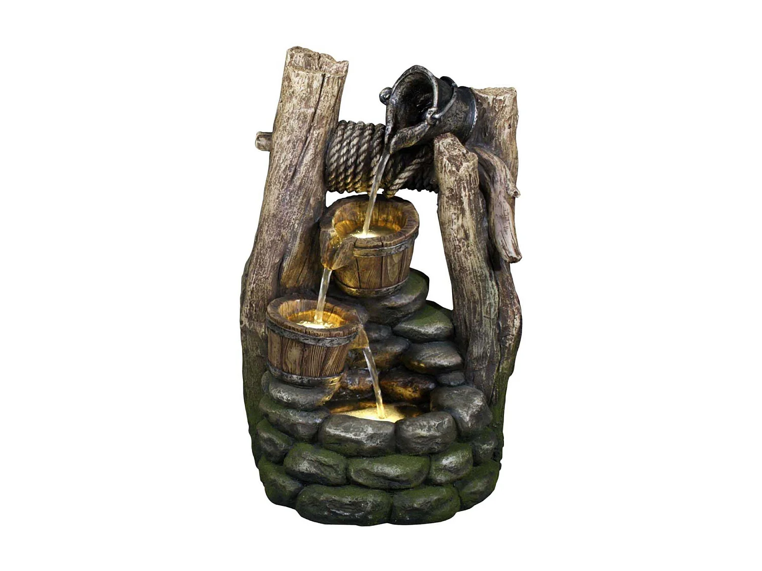 Fontaine en polyrésine l'Ardeche 31 x 27 x 51 cm