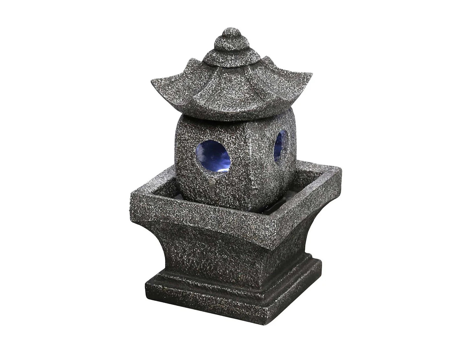 Fontaine en polyrésine Pagode 18 x 17 x 29 cm