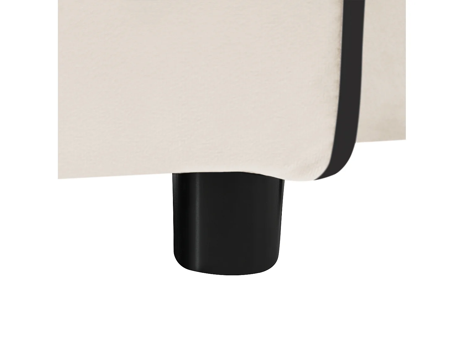 URBAN MEUBLE Fauteuil relax manuel convertible 3-en-1 beige velours support téléphone