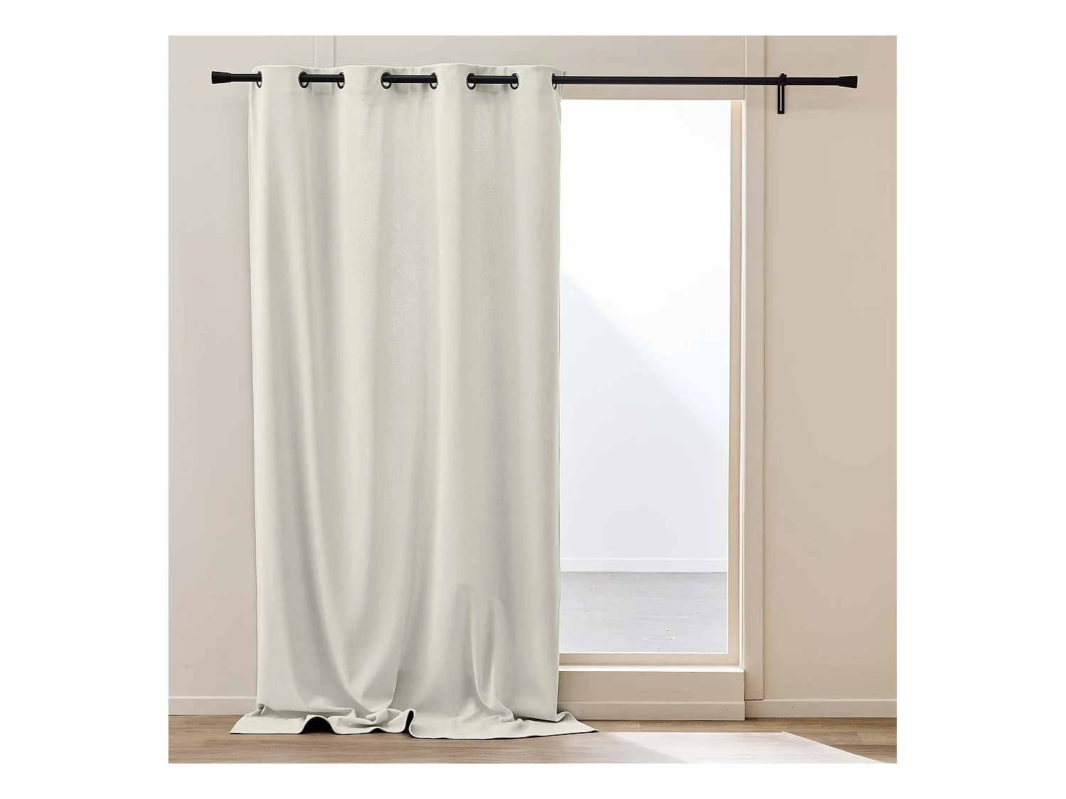 Rideau thermique velours 140x260 naturel Madison