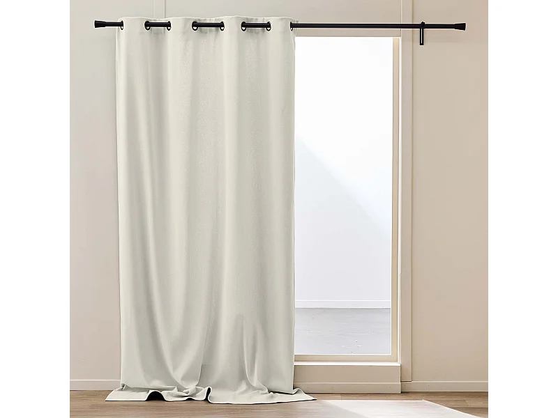 Rideau thermique velours 140x260 naturel Madison