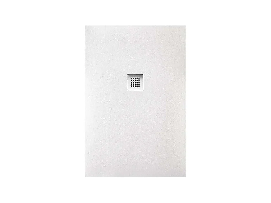 Plato de ducha extraplano STRATO con superficie de pizarra, rectangular, blanco  70 x 100 cm