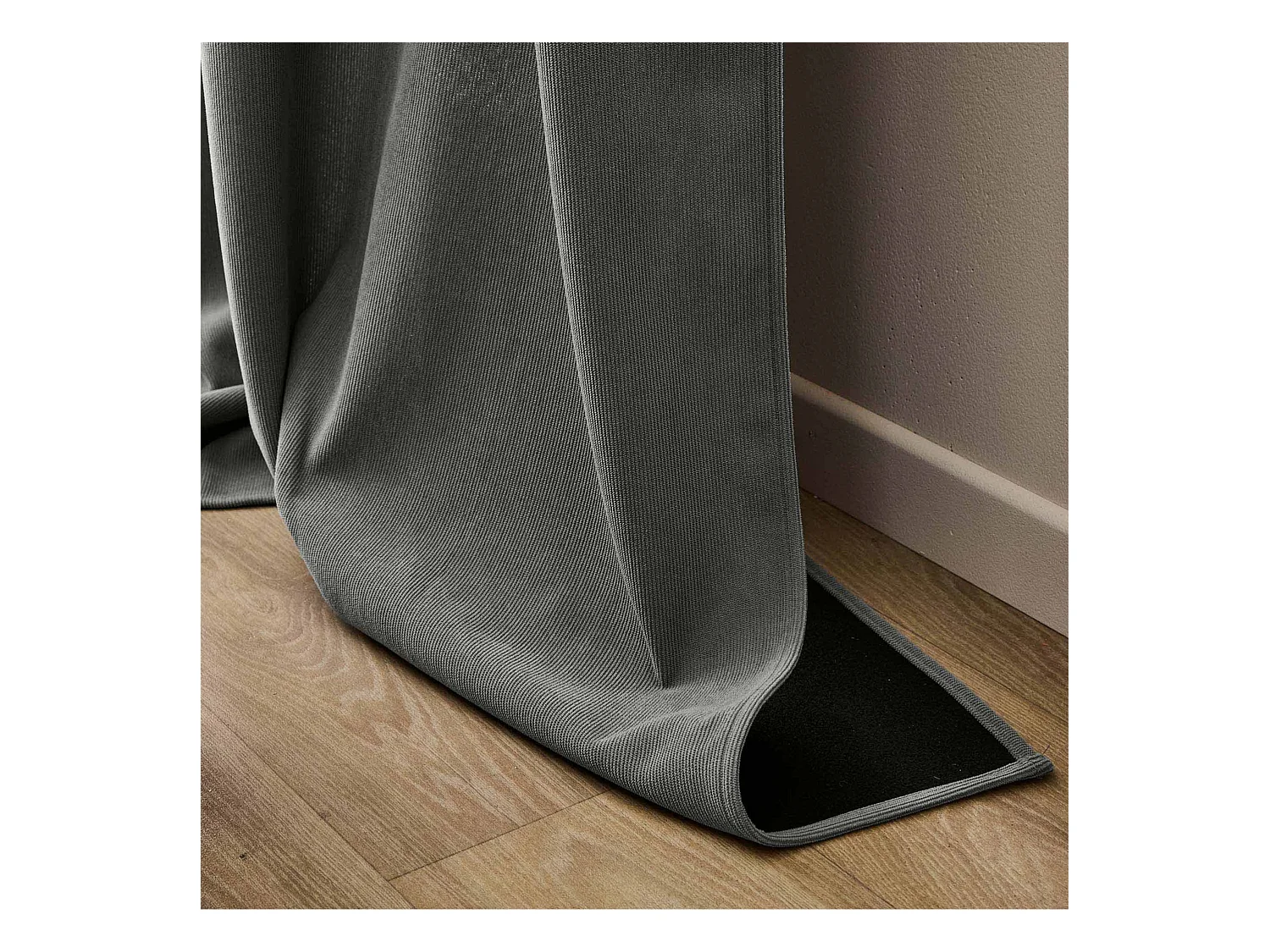 Rideau thermique velours 140x260 anthracite Madison