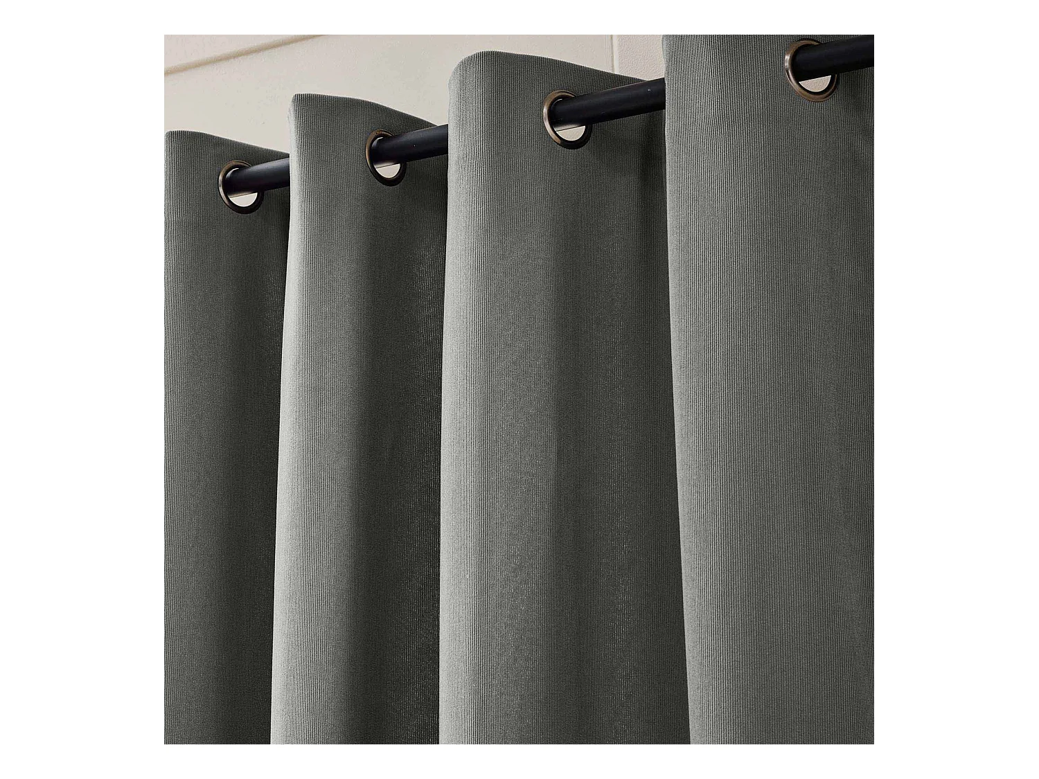 Rideau thermique velours 140x260 anthracite Madison