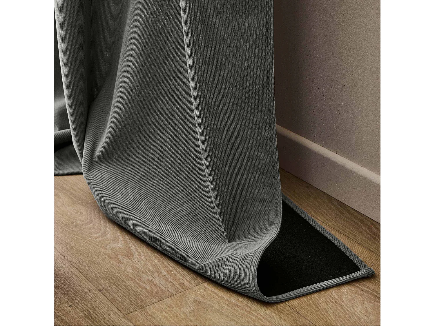 Rideau thermique velours 140x260 anthracite Madison