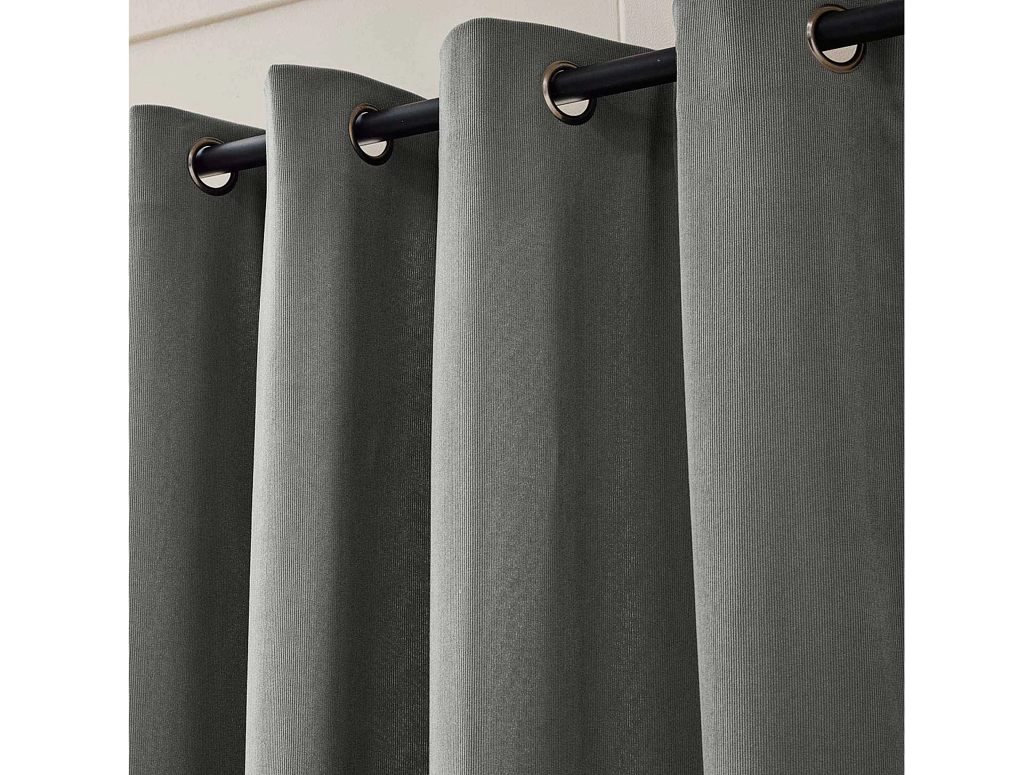 Rideau thermique velours 140x260 anthracite Madison