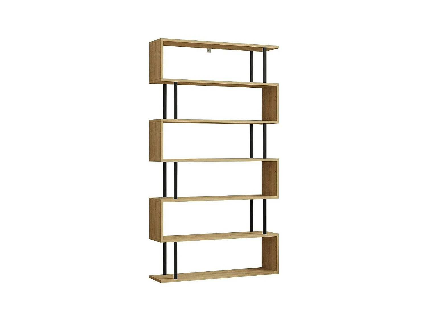 Étagère murale moderne effet bois clair - 6 niveaux UMEA