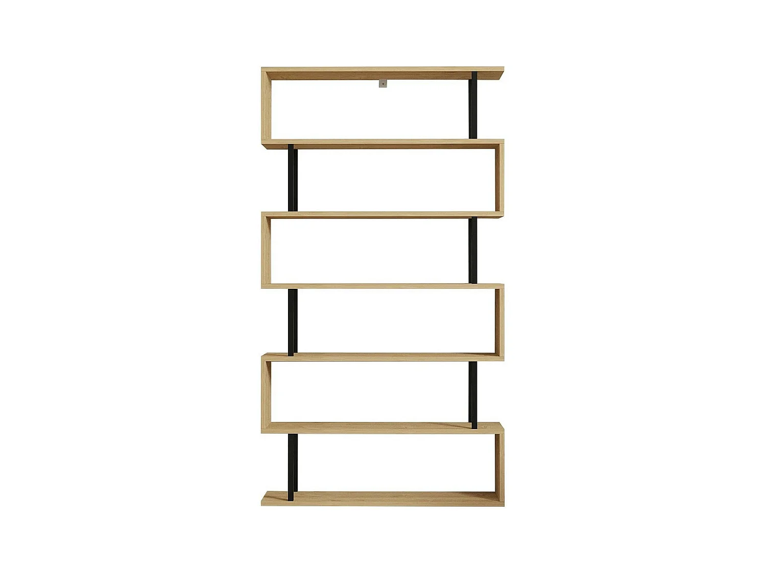 Étagère murale moderne effet bois clair - 6 niveaux UMEA