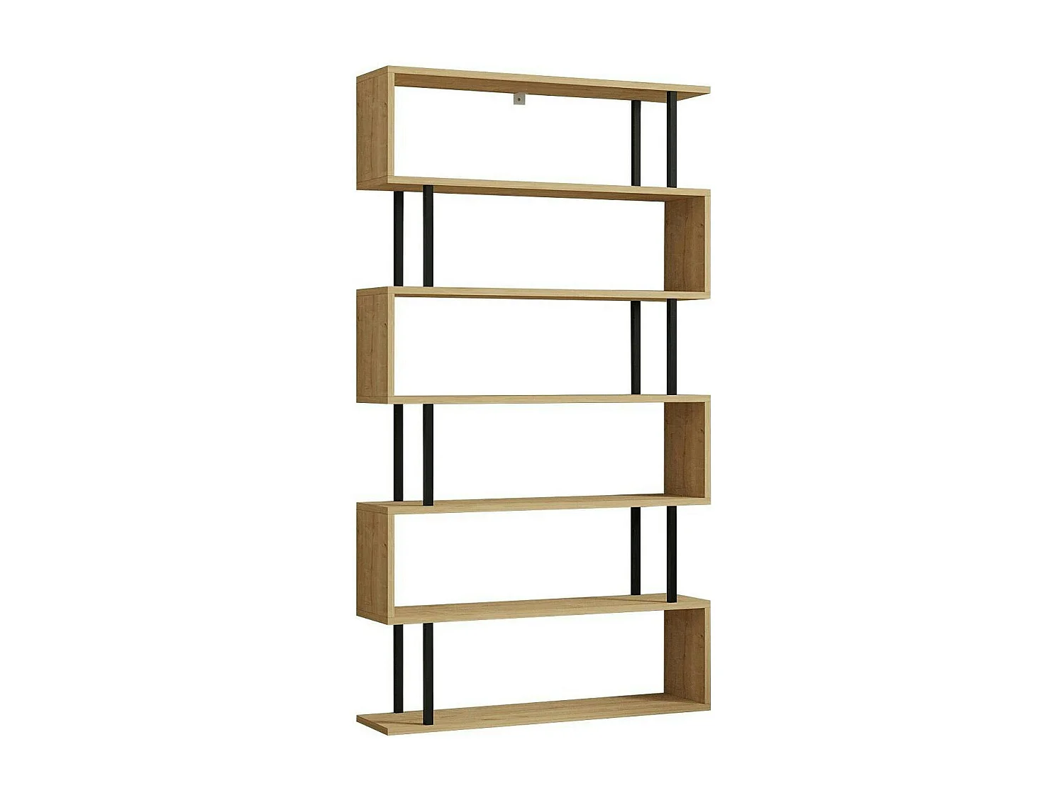 Étagère murale moderne effet bois clair - 6 niveaux UMEA