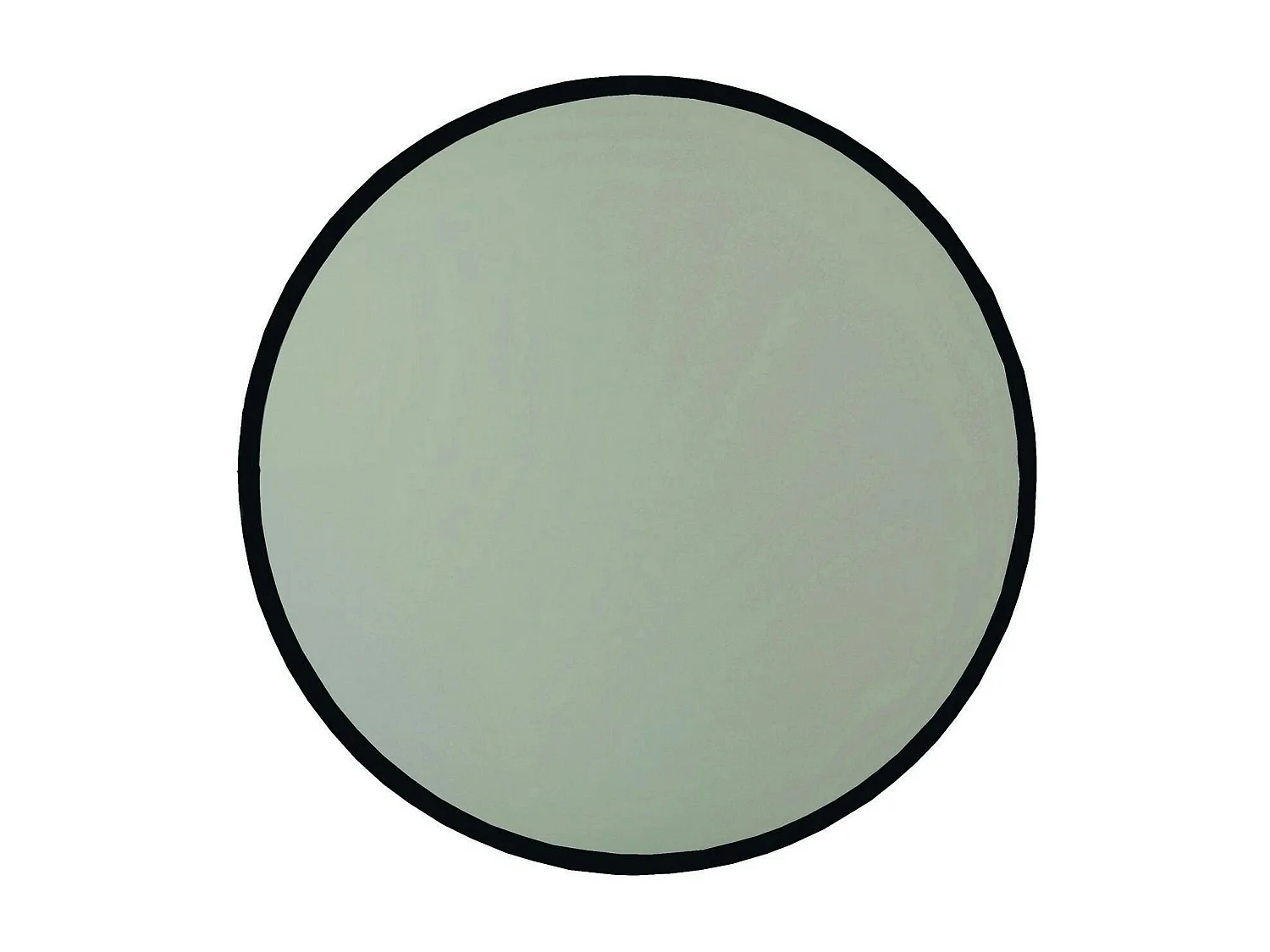 Miroir d'entrée noir Ø60 cm - style contemporain CODY