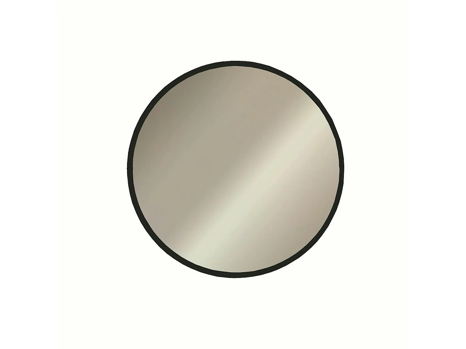 Miroir d'entrée noir Ø60 cm - style contemporain CODY