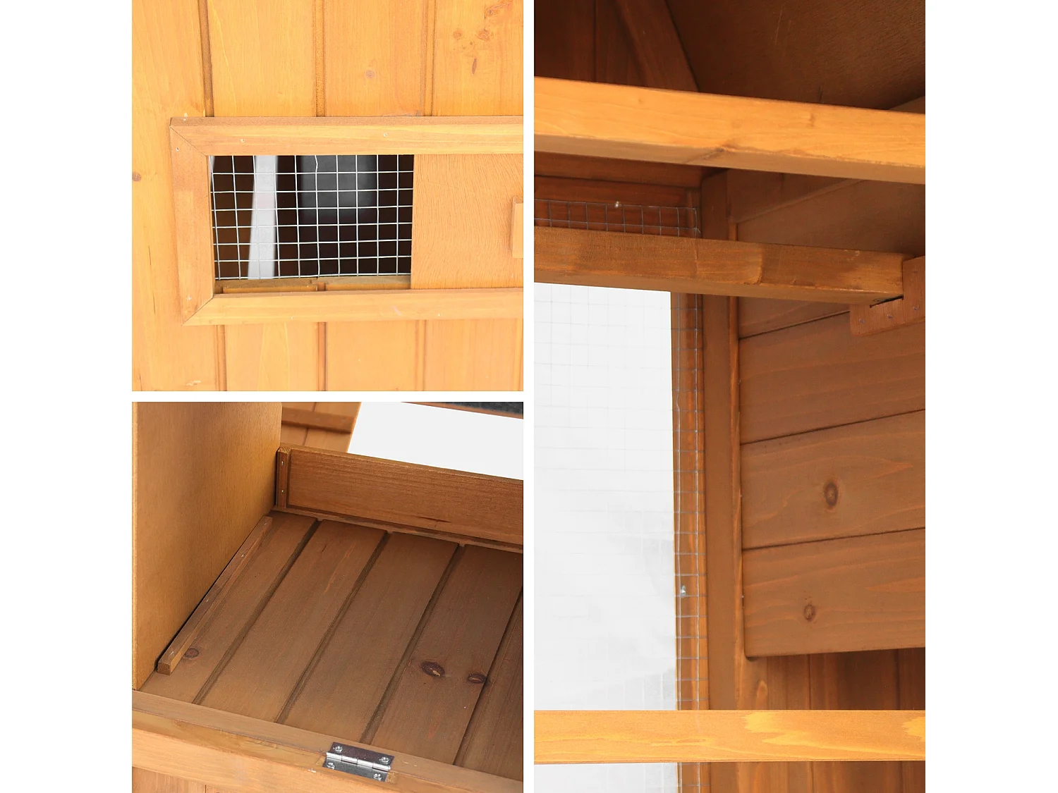 Gallinero en madera de abeto para 6 gallinas madera