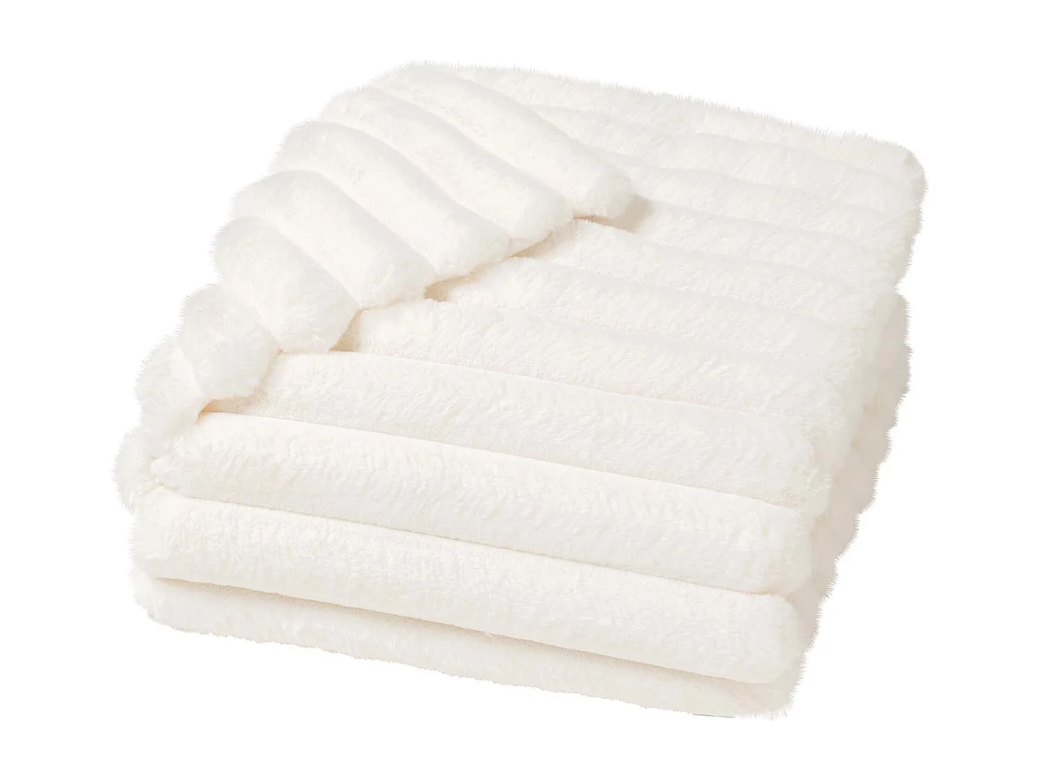 Plaid fourrure chaud naturel 125x150 Boudoir