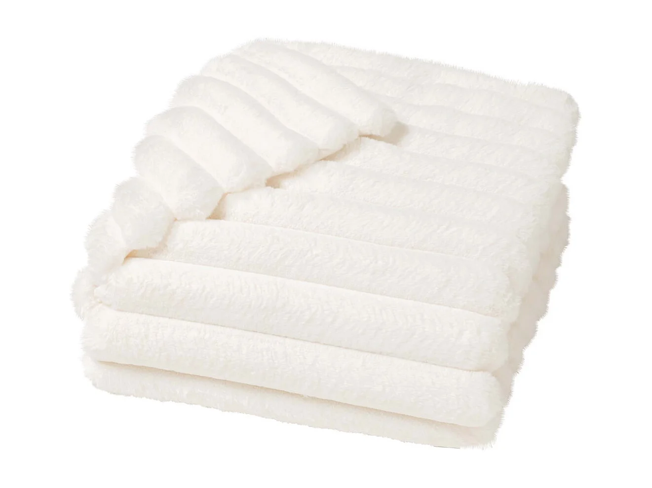 Plaid Imitation Fourrure  "Boudoir" 125x150cm Naturel