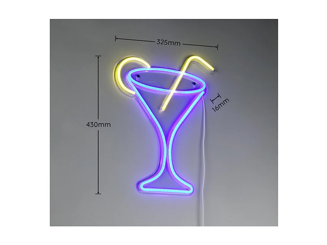 Applique murale néon CHEERS