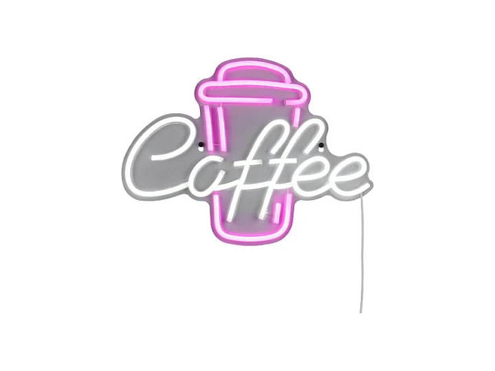 Applique murale LED néon COFFEE