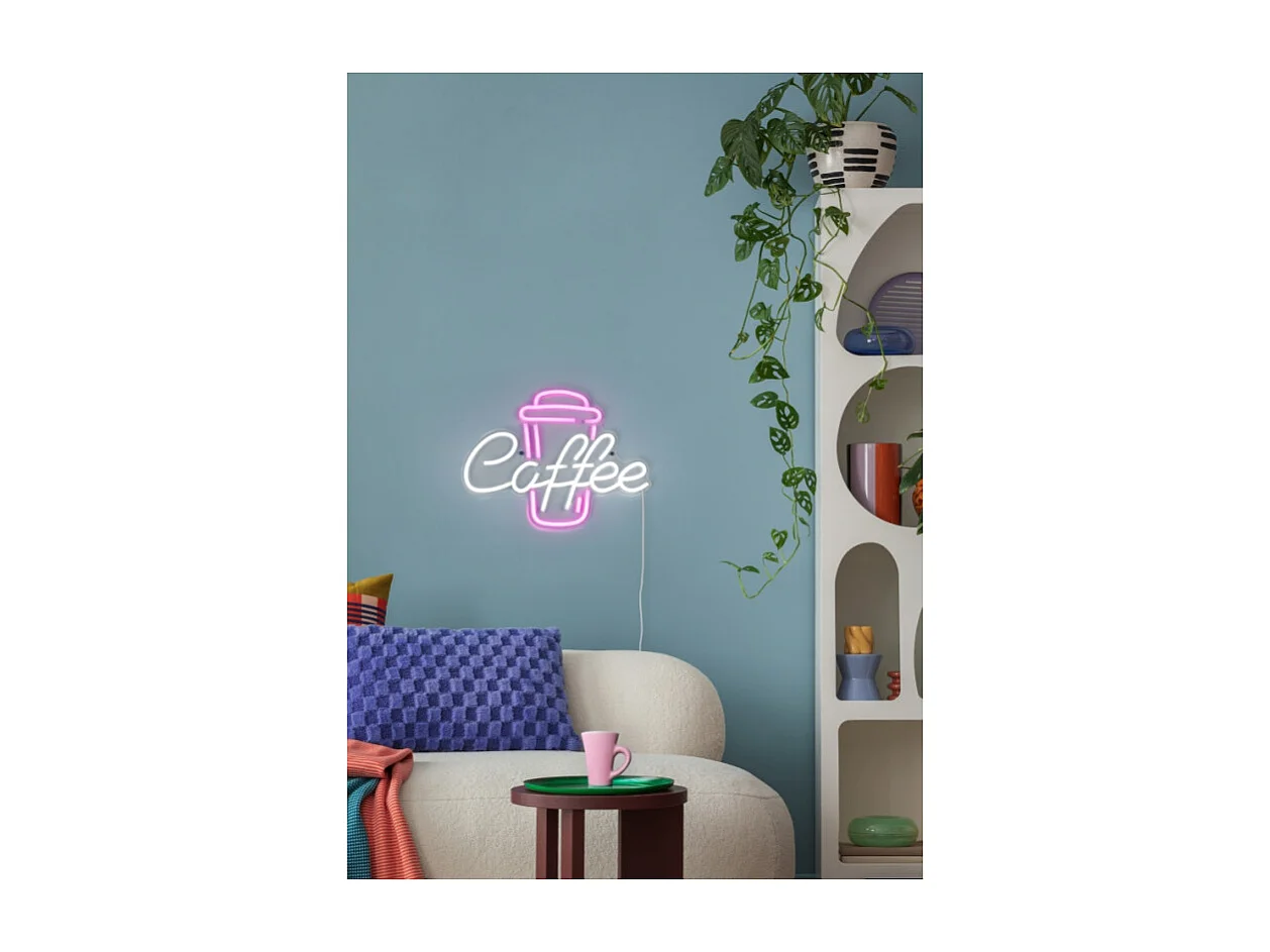 Applique murale LED néon COFFEE