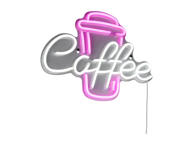 Applique murale LED néon COFFEE