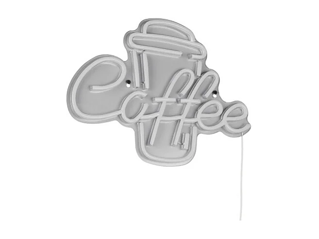 Applique murale LED néon COFFEE