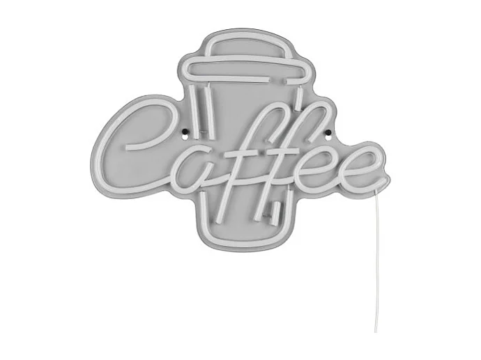 Applique murale LED néon COFFEE