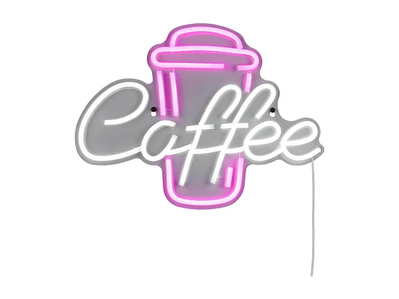 Applique murale LED néon COFFEE