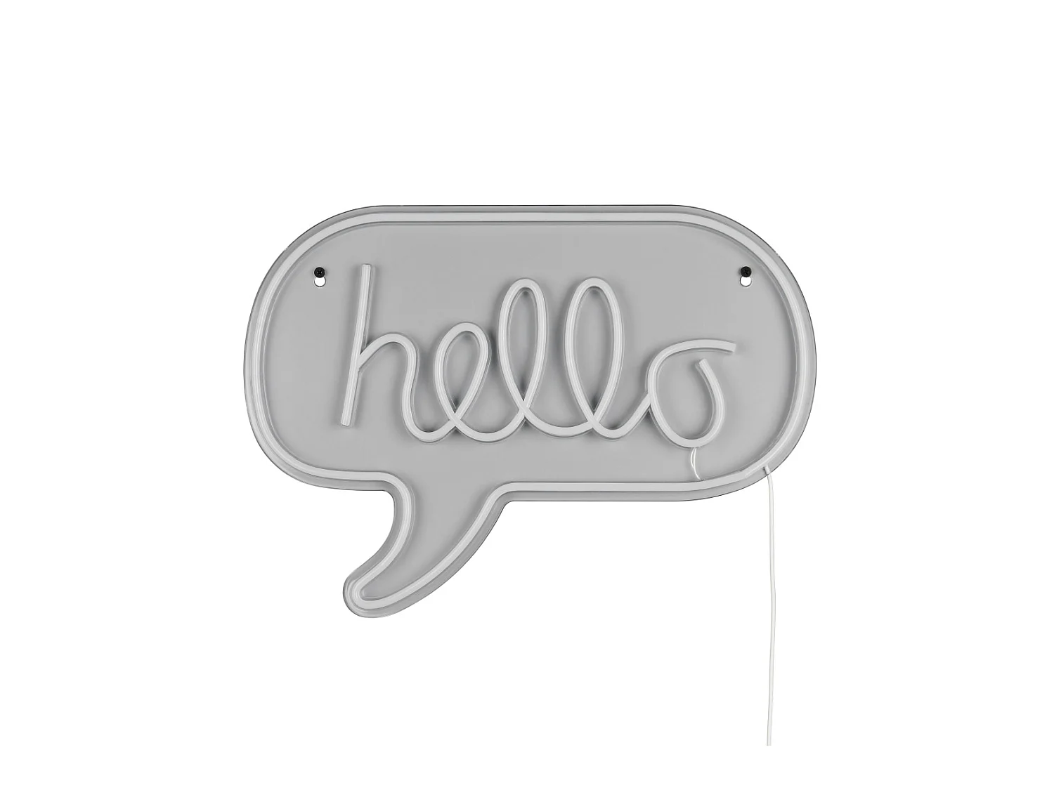 Wandlamp HELLO - 0x0x31 cm - Transparant