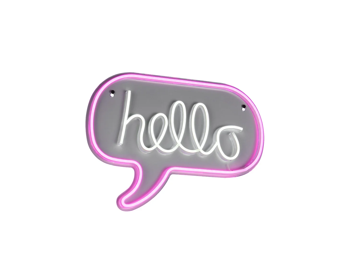 Wandlamp HELLO - 0x0x31 cm - Transparant