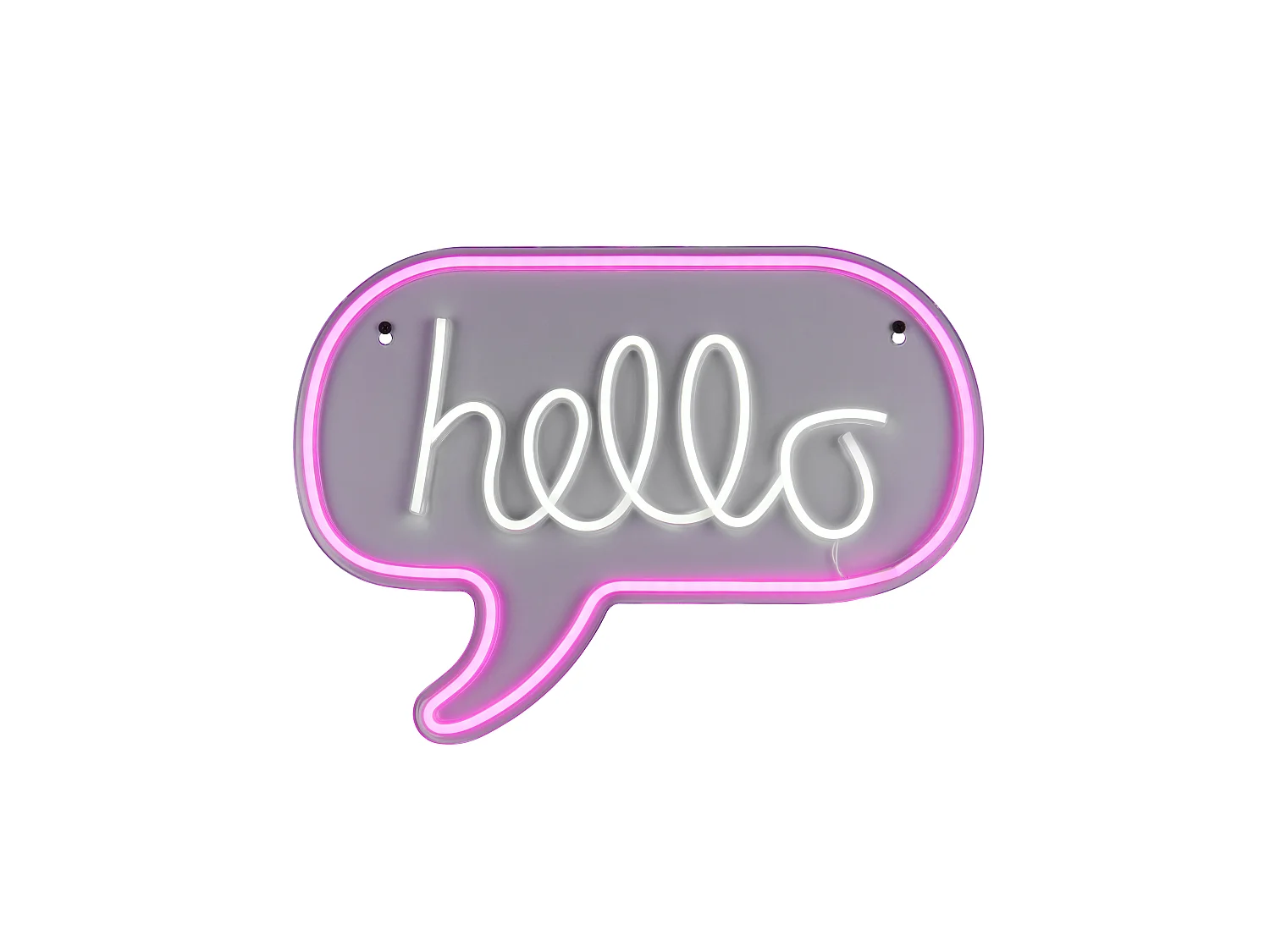 Wandlamp HELLO - 0x0x31 cm - Transparant