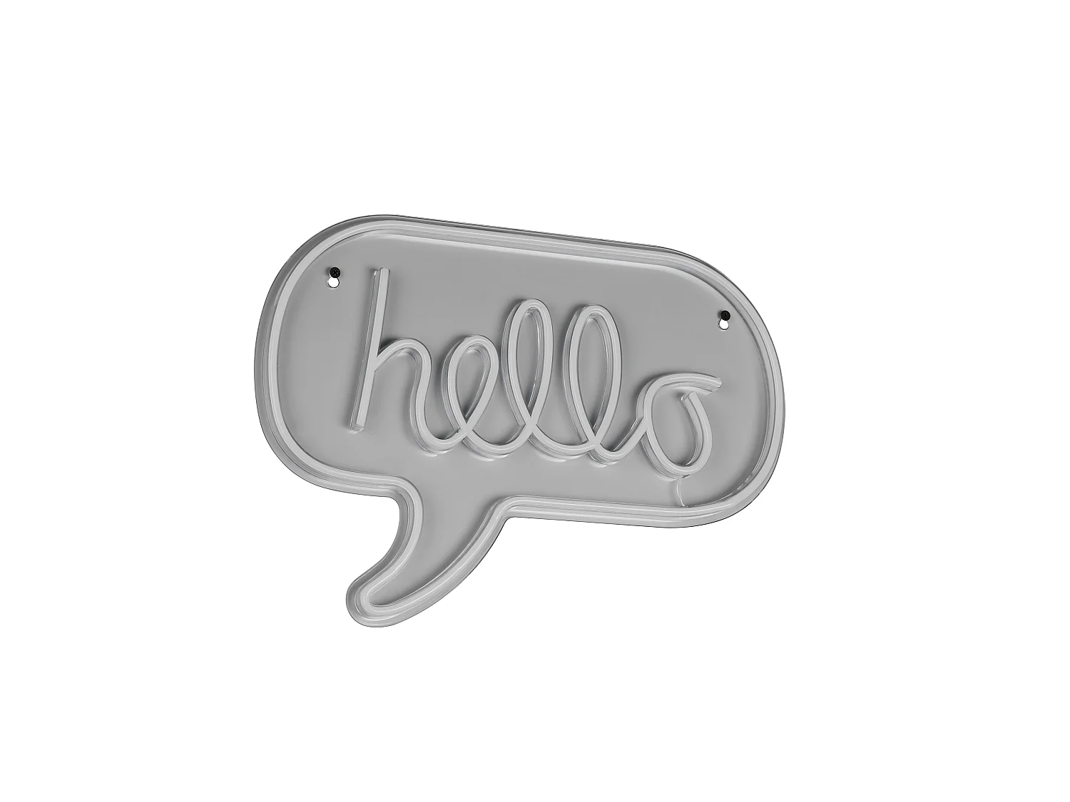 Wandlamp HELLO - 0x0x31 cm - Transparant