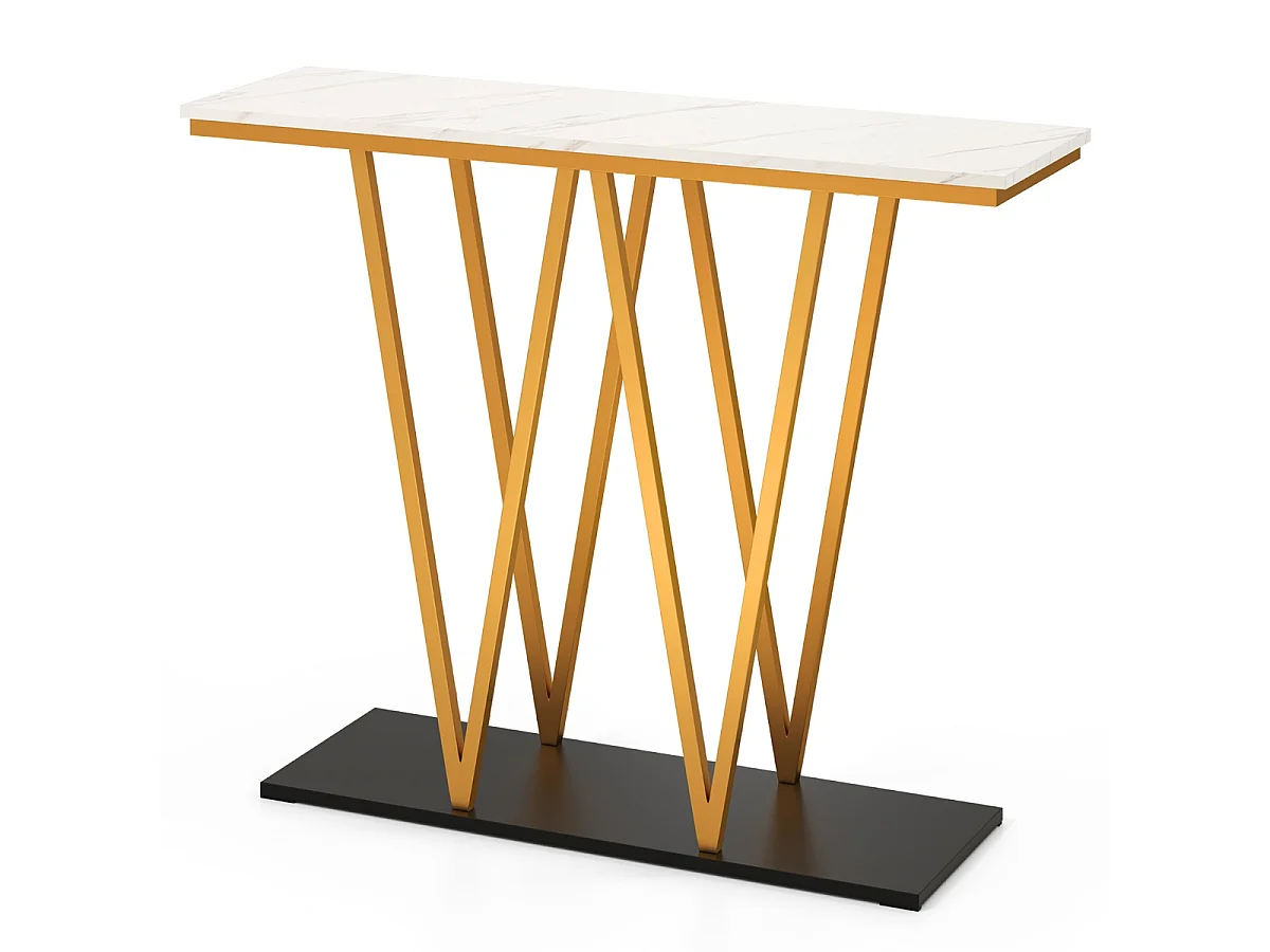 Konsolbord med marmorimitation. Bord til entreen