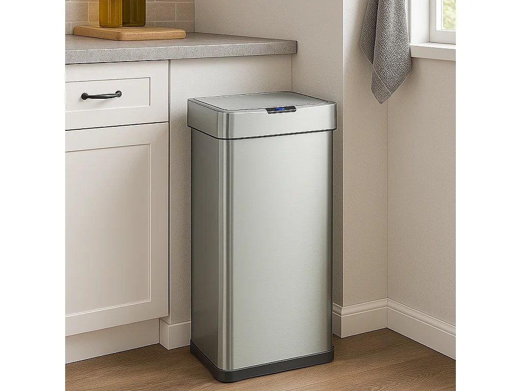 Poubelle de cuisine automatique DAYTONA Argent Acier inoxydable 90L