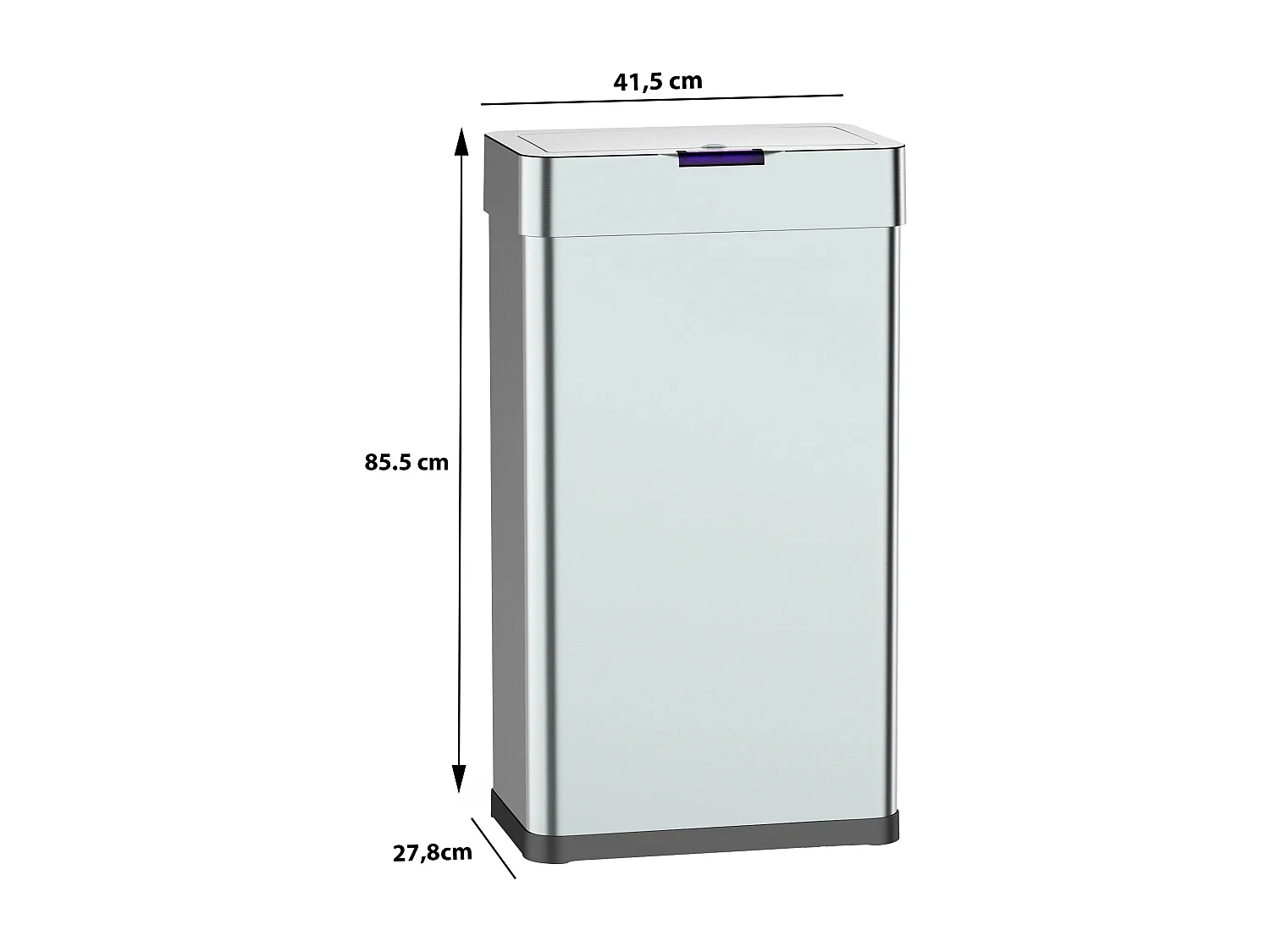 Poubelle de cuisine automatique DAYTONA Argent Acier inoxydable 90L