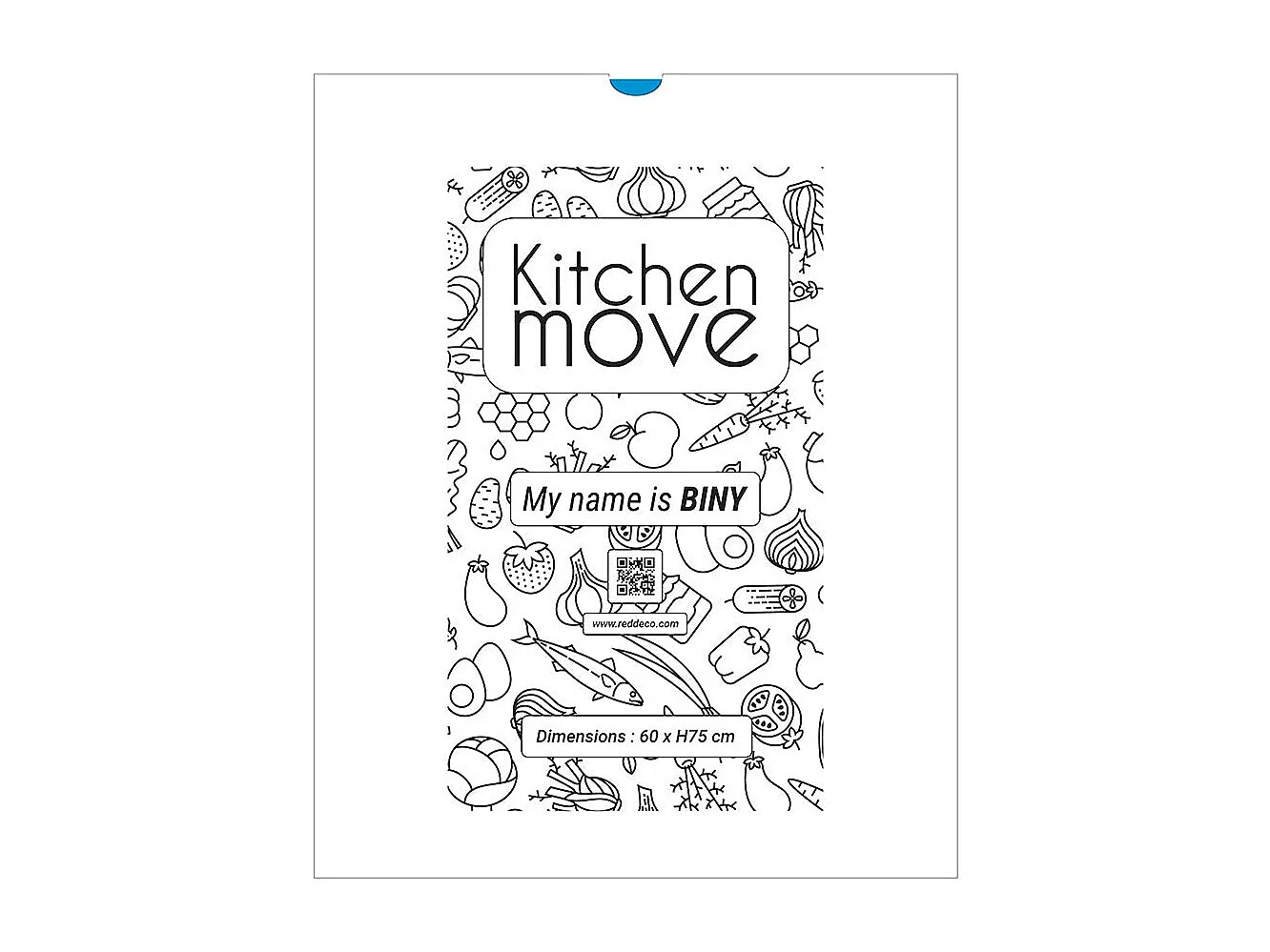 120 sacs poubelles BINY Blanc Plastique 50L