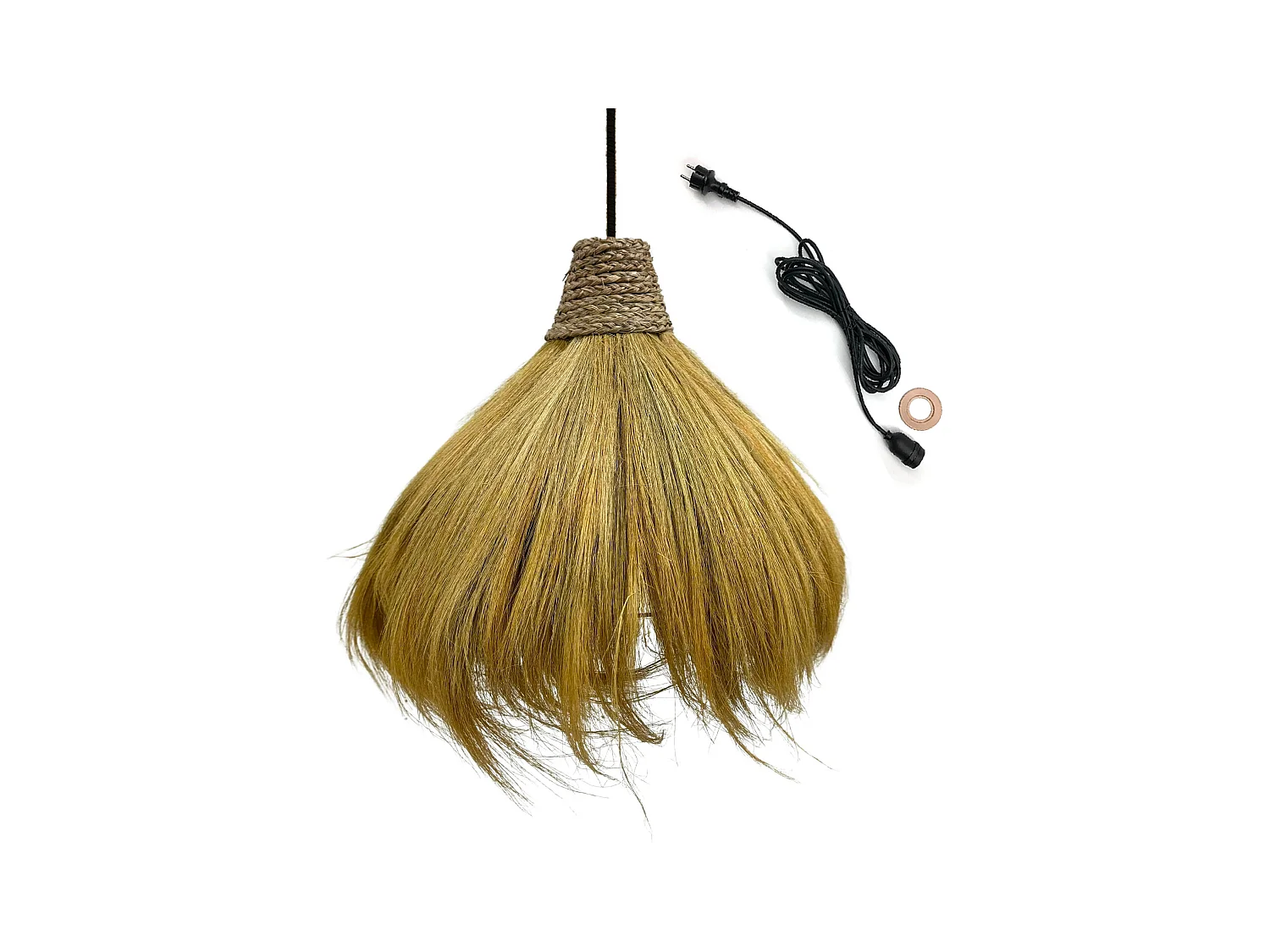 Suspension d'extérieur MASAI Bois Jonc de mer D60 cm