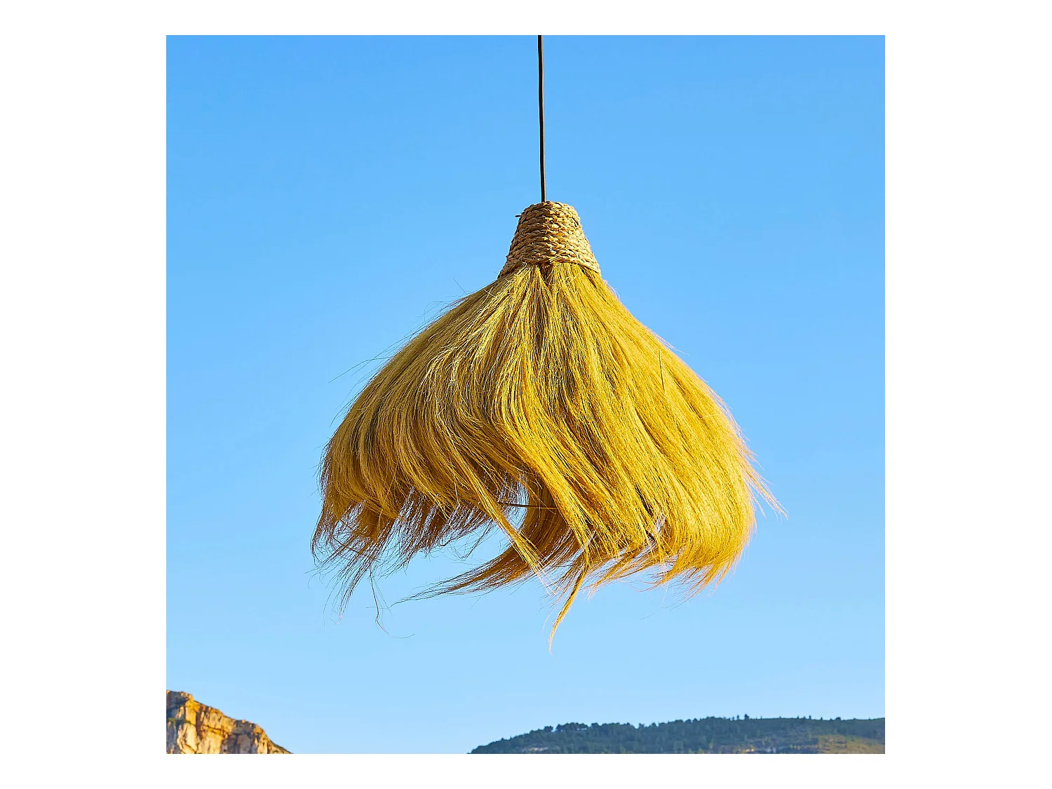 Suspension d'extérieur MASAI Bois Jonc de mer D60 cm