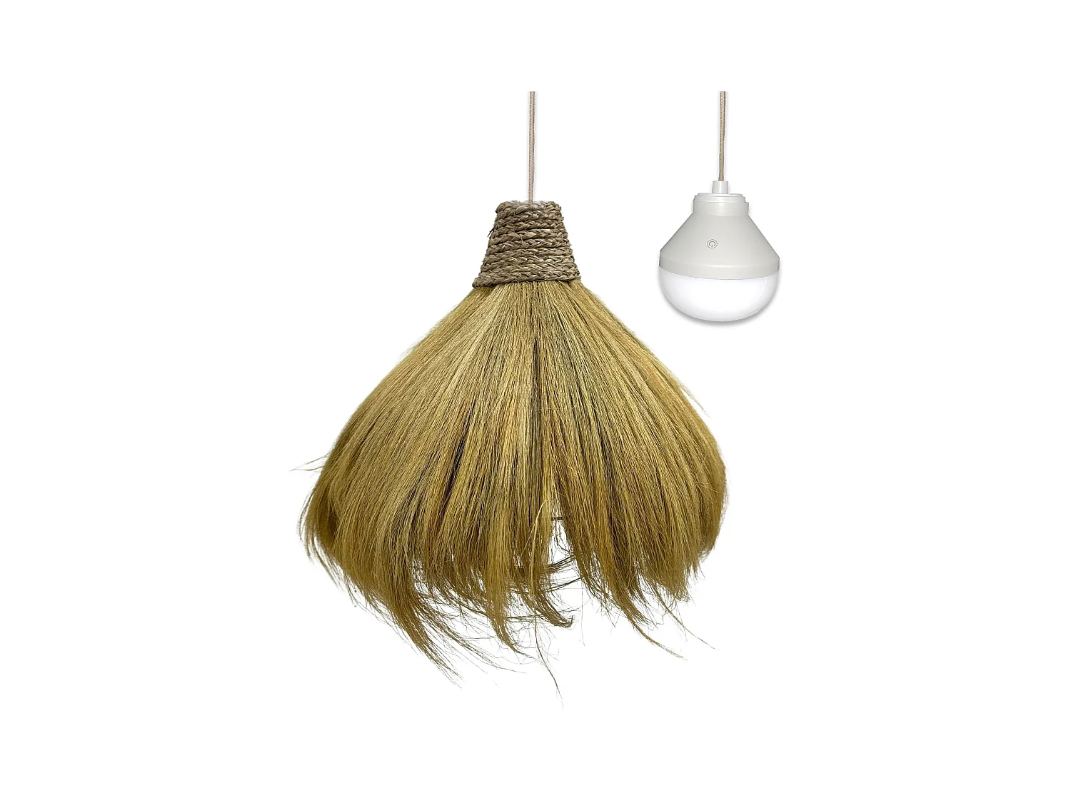 Suspension nomade MASAI Bois Jonc de mer D60 cm