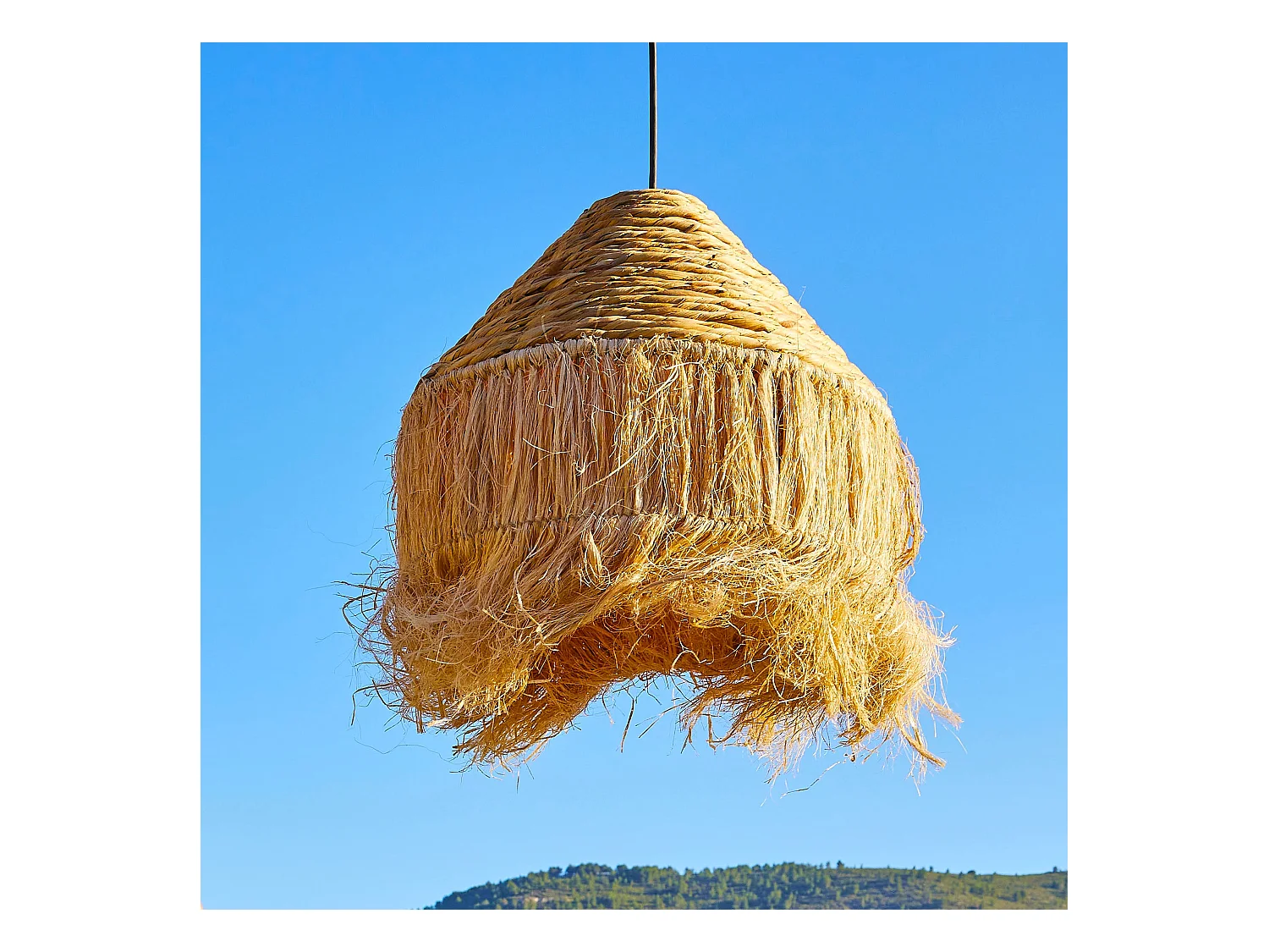 Suspension d'extérieur LEONORA Marron Fibre naturelle D44 cm