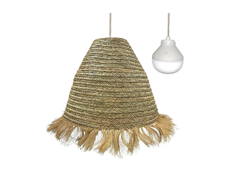 Suspension nomade BIG ANAFI Beige Jonc de mer D100 cm
