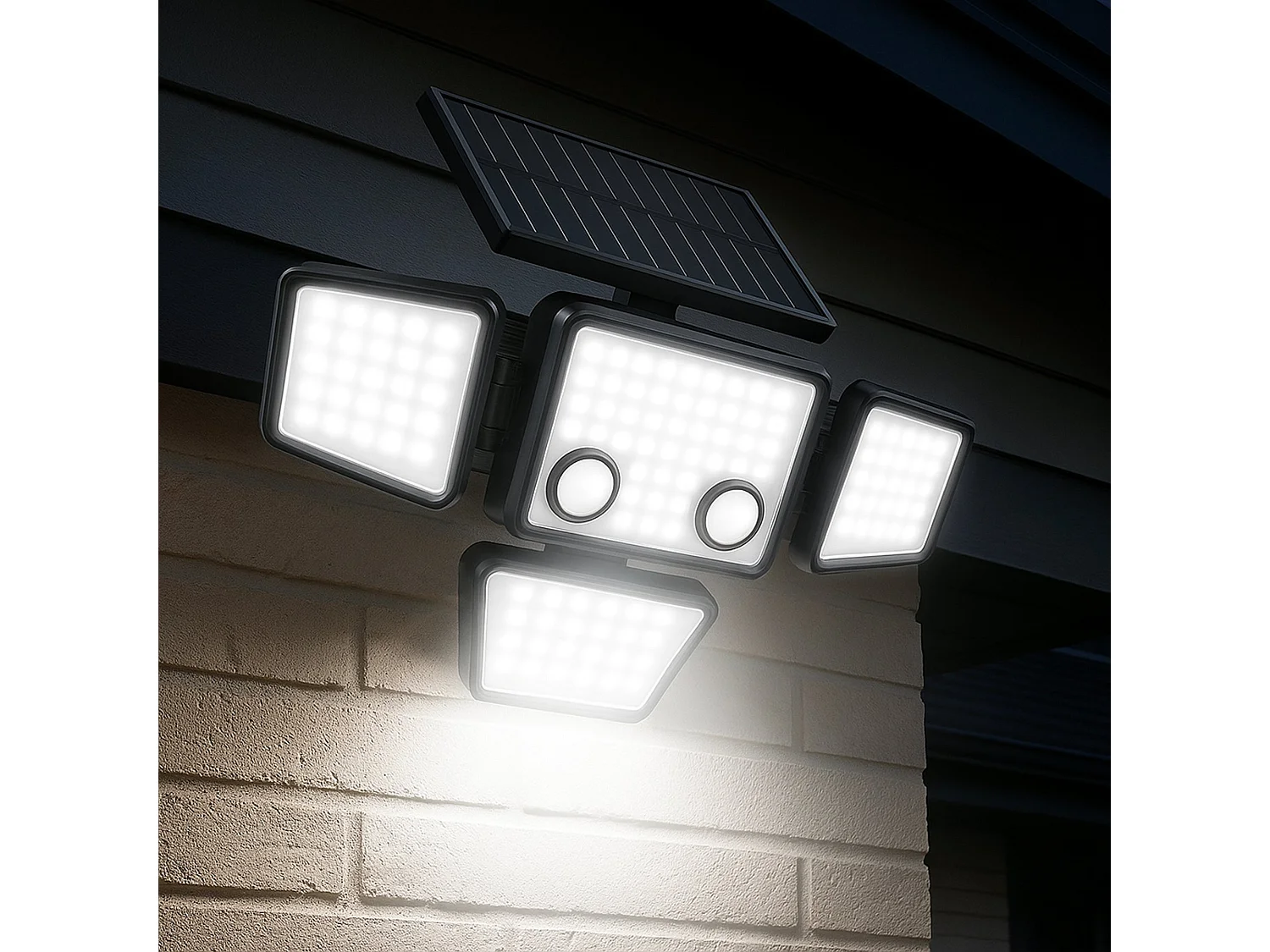 Lot de 2 Spots Solaires FAIRVIEW Noir ABS H15cm