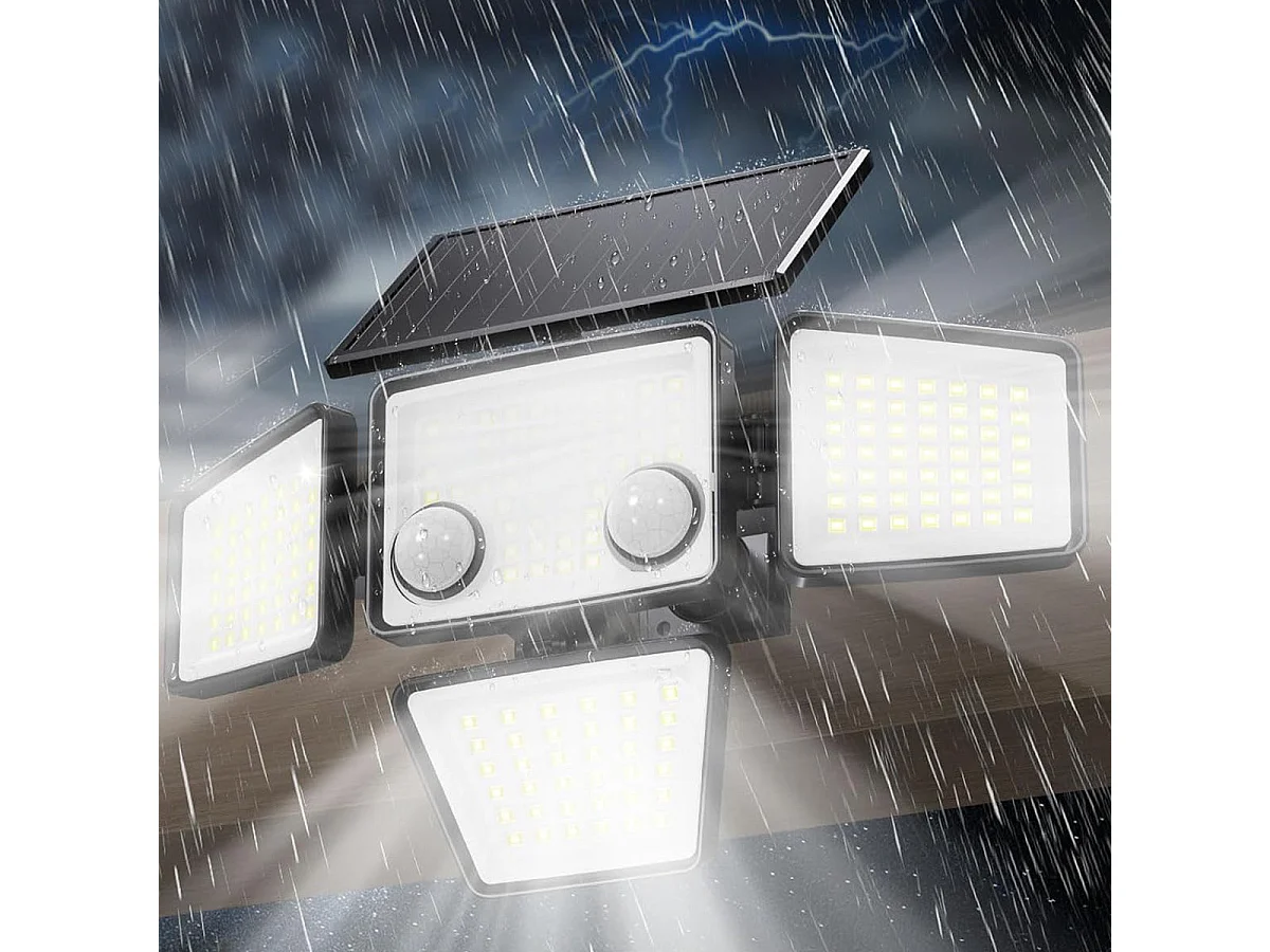 Lot de 2 Spots Solaires FAIRVIEW Noir ABS H15cm