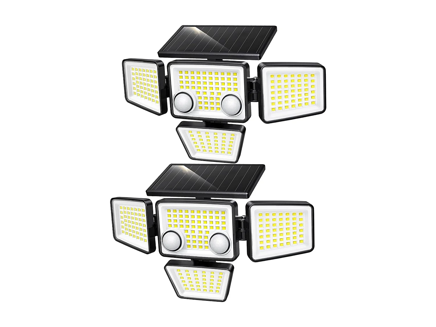 Lot de 2 Spots Solaires FAIRVIEW Noir ABS H15cm