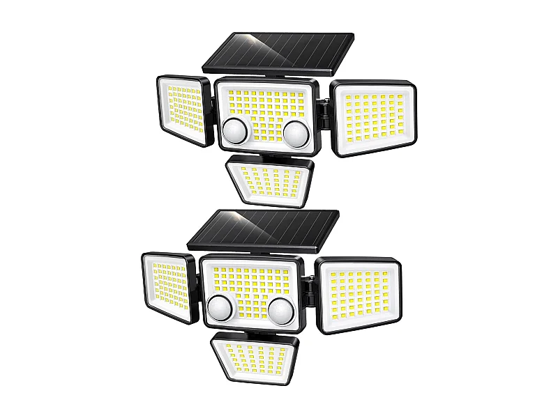 Lot de 2 Spots Solaires FAIRVIEW Noir ABS H15cm