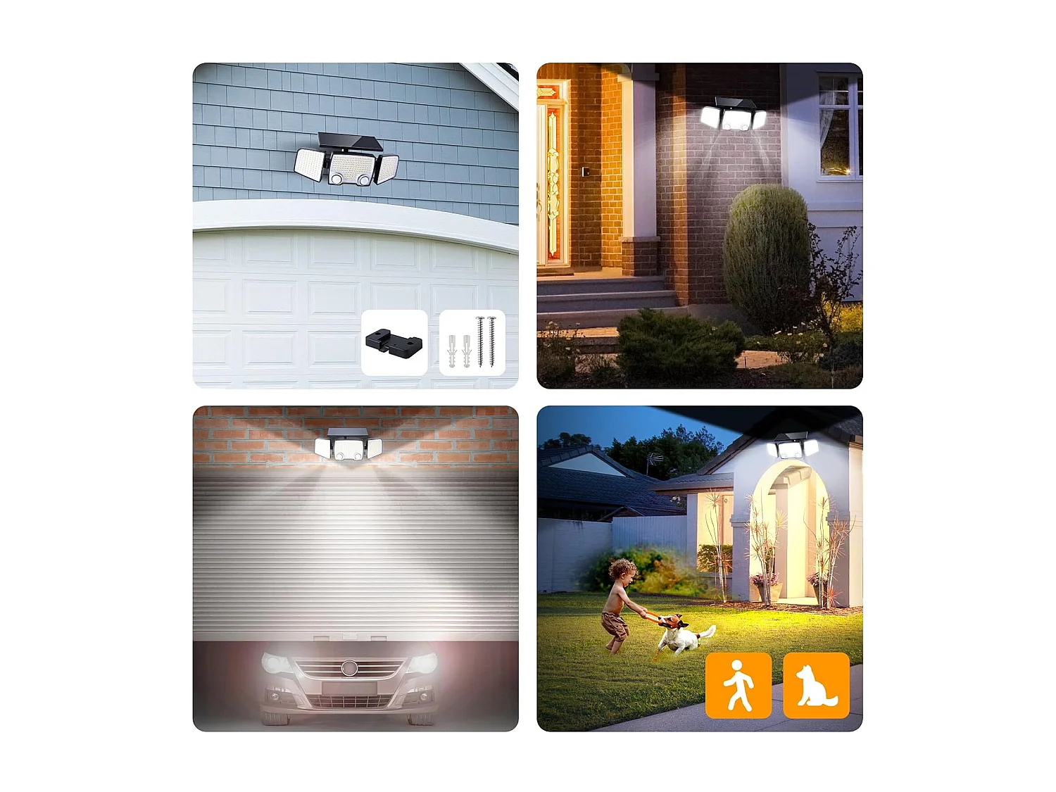 Lot de 2 Spots Solaires RAYLITE Noir ABS H11cm