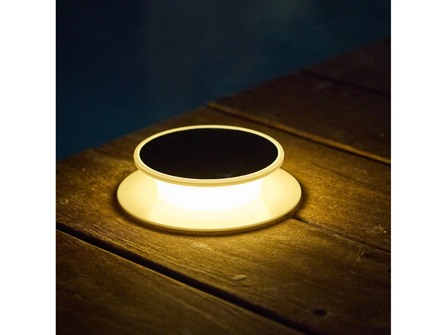 Spot solaire SOLIA SPIKE Blanc Plastique D16cm