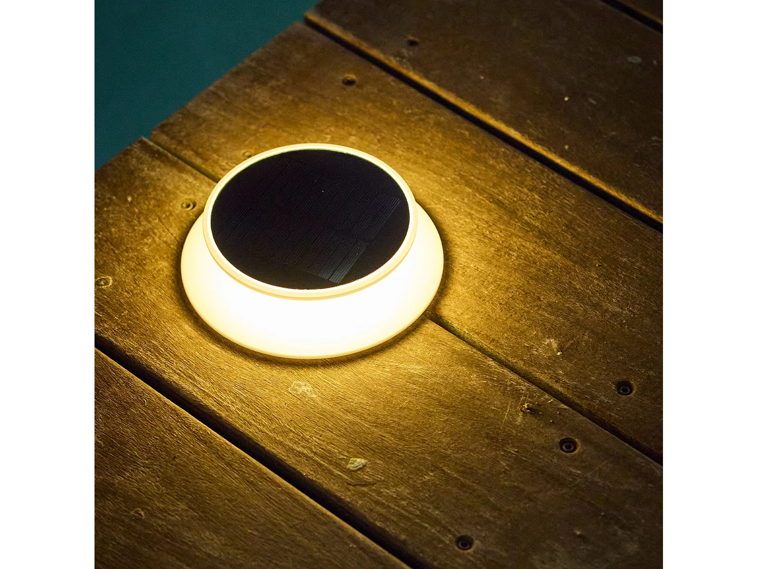 Spot solaire SOLIA SPIKE Blanc Plastique D16cm