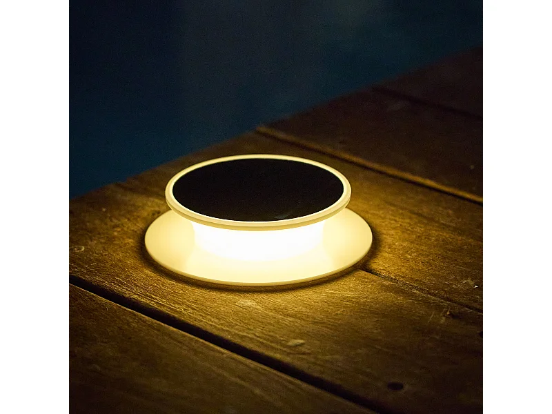 Spot solaire SOLIA SPIKE Blanc Plastique D16cm