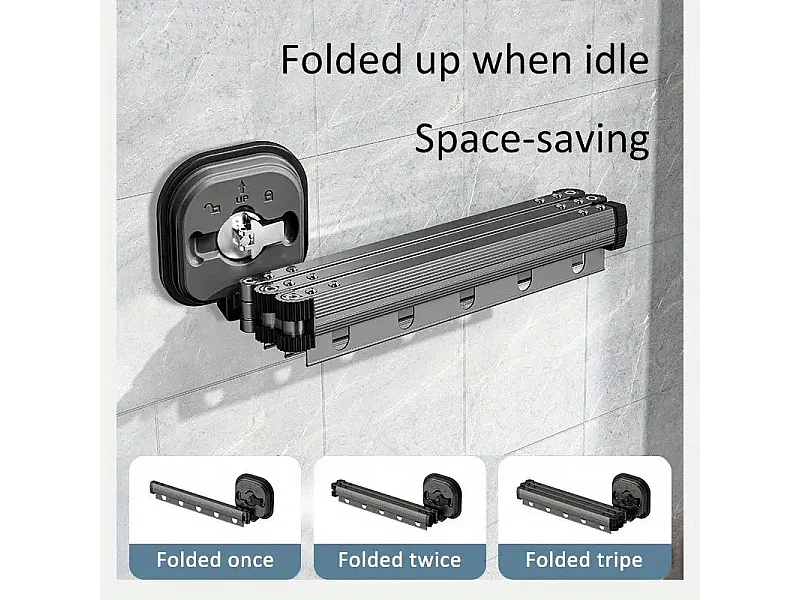 Séchoir à linge mural PYTHON 125cm