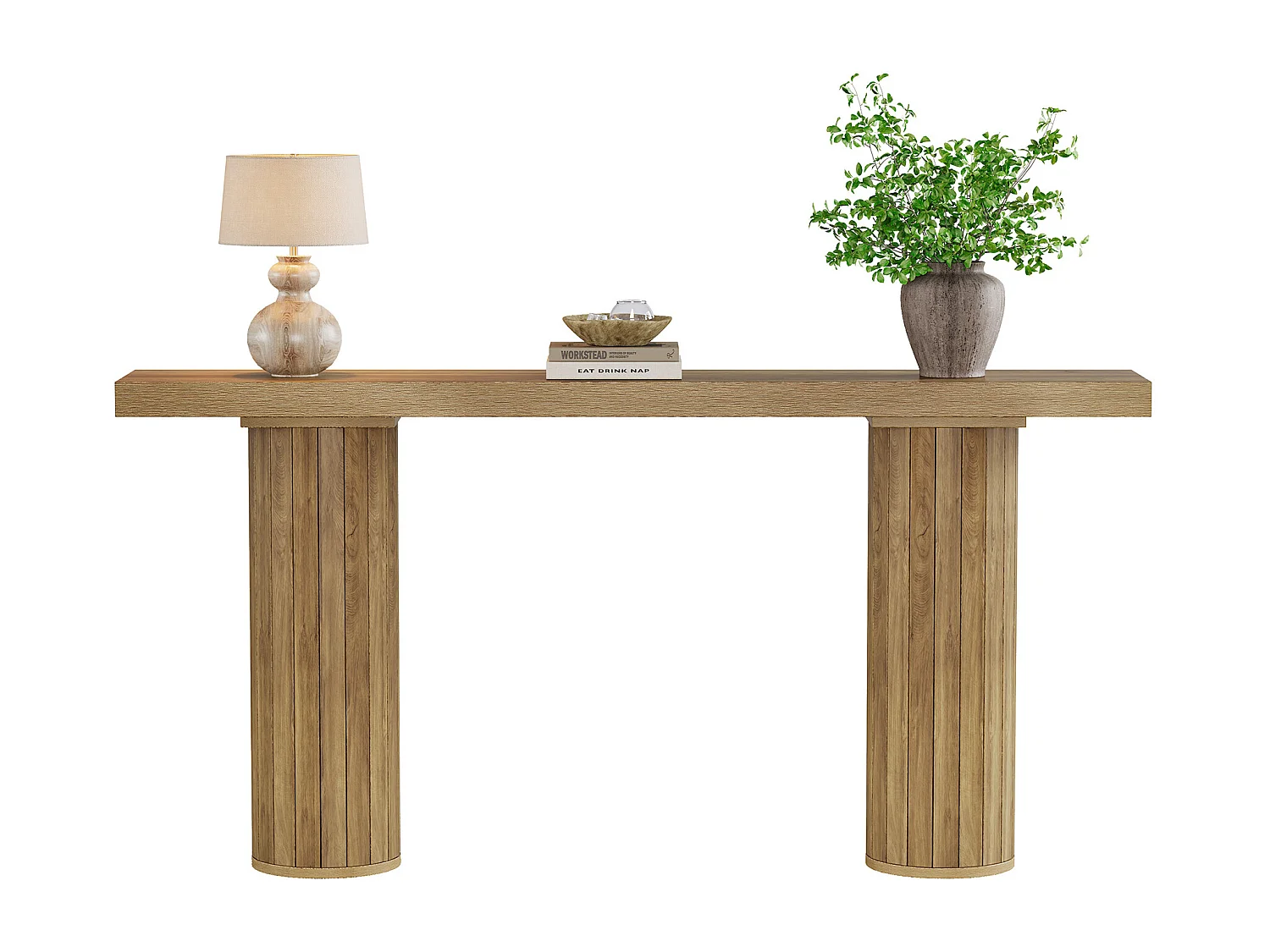 Table console extra-longue de 160 cm, table d'entrée rectangulaire, table de canapé derrière le canapé