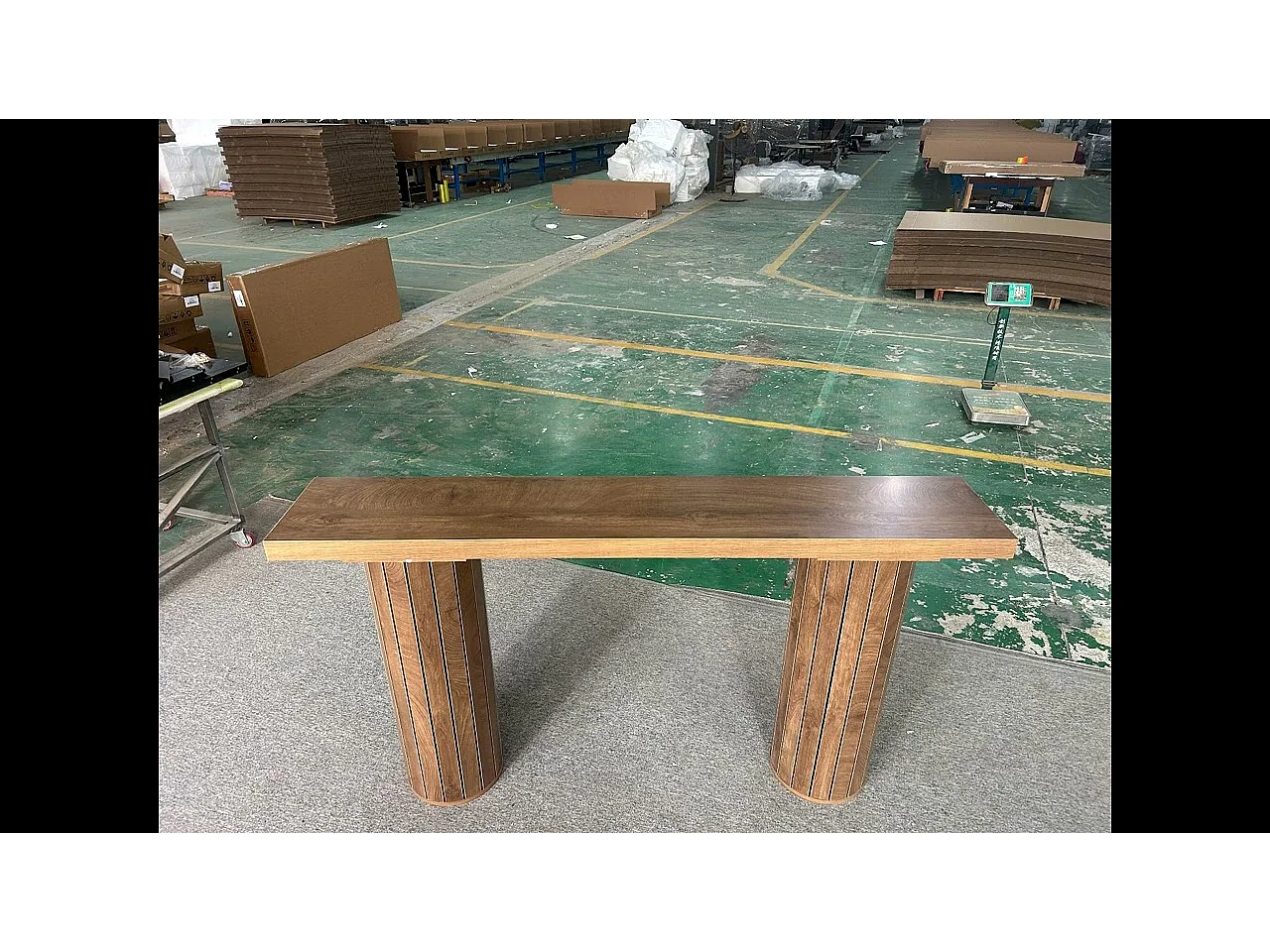 Mesa de console extra-longa de 160 cm, mesa retangular para entrada, mesa de sofá atrás do sofá