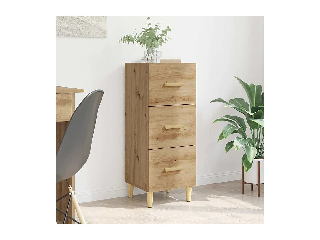 Buffet chêne artisanal 34,5 x 34 x 90 cm Bois d'ingénierie